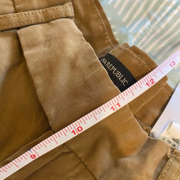 Banana Republic Camel Brown Wide Leg Trouser Pant Slacks Size 00 Quiet Luxury - Picture 8 of 9